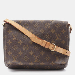 Louis Vuitton: Коричневая сумка  Musette