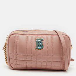 Burberry: Розовая сумка  Lola