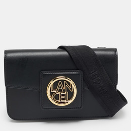 Lancel: Чёрная сумка через плечо 
