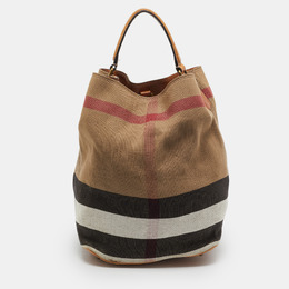 Burberry: Коричневая сумка  House Check