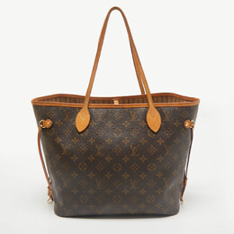 Louis Vuitton: Коричневая сумка  Neverfull MM