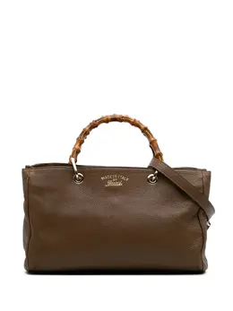 Gucci Pre-Owned: Коричневая сумка-шоппер 