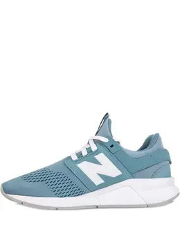 New Balance: Голубые кроссовки 