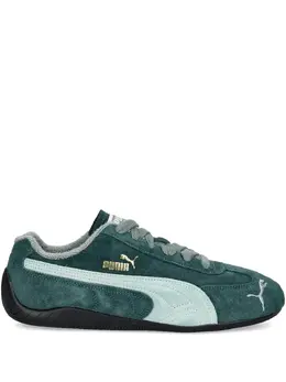 PUMA: Зелёные кроссовки  Speedcat