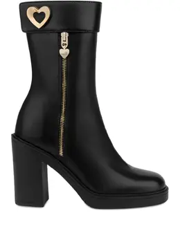 Love Moschino: Чёрные ботинки 