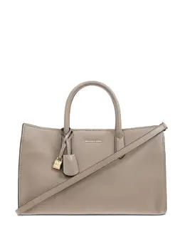 Michael Michael Kors: Бежевая сумка-шоппер 