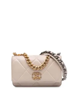 CHANEL Pre-Owned: Коричневый кошелёк 