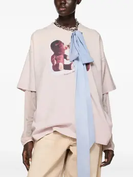 Acne Studios: Футболка с принтом 