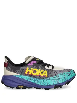 HOKA: Голубые кроссовки 