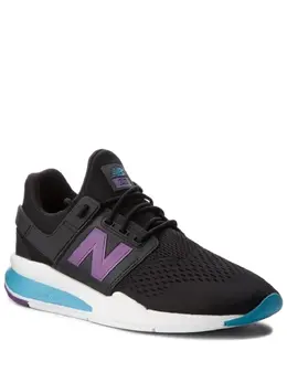 New Balance: Чёрные кроссовки 