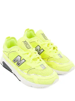 New Balance: Зелёные кроссовки  X-Racer