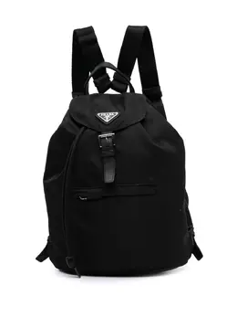 Prada Pre-Owned: Чёрный рюкзак 