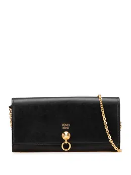 Fendi Pre-Owned: Чёрный кошелёк 