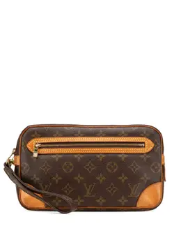 Louis Vuitton Pre-Owned: Коричневый клатч 