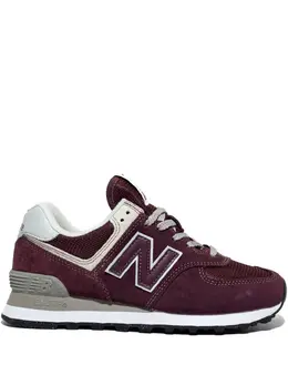 New Balance: Бордовые кроссовки  574