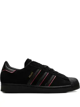 adidas: Чёрные кроссовки  Superstar ADV