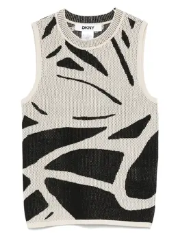 DKNY: Трикотажный топ 