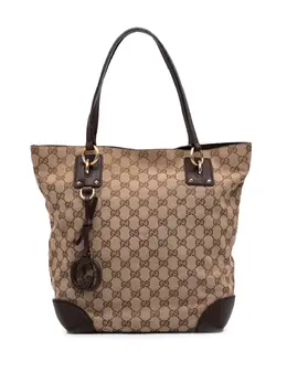 Gucci Pre-Owned: Коричневая сумка-шоппер 