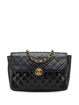 CHANEL Pre-Owned: Чёрная сумка через плечо 
