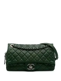 CHANEL Pre-Owned: Зелёная сумка 
