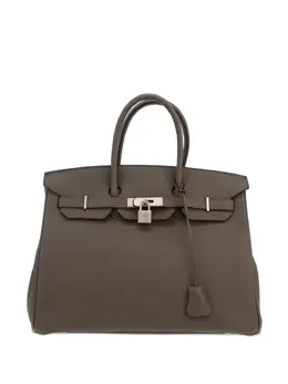 Hermès Pre-Owned: Серебристая сумка 
