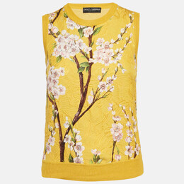 Dolce & Gabbana: Жёлтый топ 