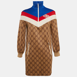 Gucci: Коричневое платье  Web