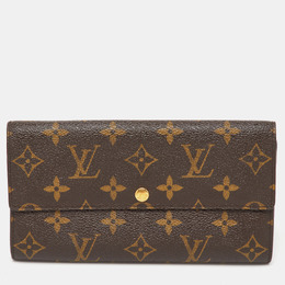 Louis Vuitton: Коричневый кошелёк 