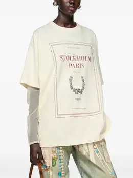 Acne Studios: Футболка с принтом 