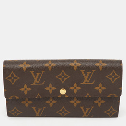 Louis Vuitton: Коричневый кошелёк 