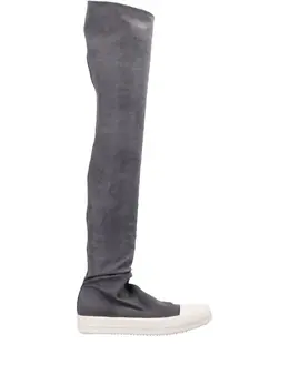 Rick Owens DRKSHDW: Белые кроссовки 