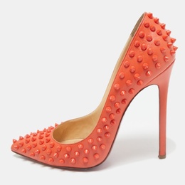 Christian Louboutin: Оранжевые туфли  Pigalle