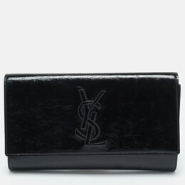 Saint Laurent Paris: Чёрный клатч 