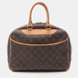 Louis Vuitton: Коричневая сумка  Deauville