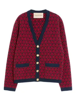 Valentino Garavani: Красный кардиган 