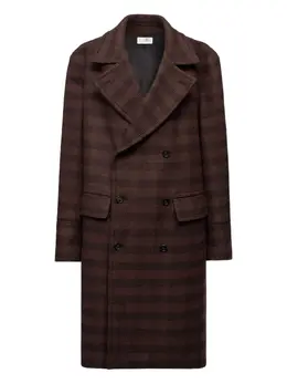 MM6 Maison Margiela: Коричневое пальто 