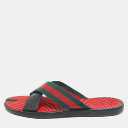 Gucci: Чёрные сандалии  Web