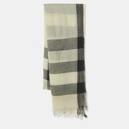 Burberry: Бежевый шарф 
