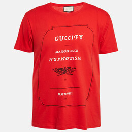 Gucci: Красная футболка 
