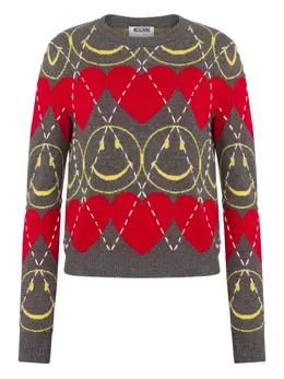 Moschino: Свитер  Smiley с длинным рукавом