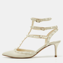 Valentino: Белые туфли  Rockstud