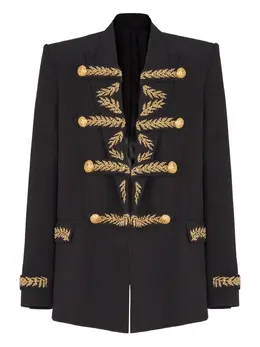Balmain: Чёрная куртка 