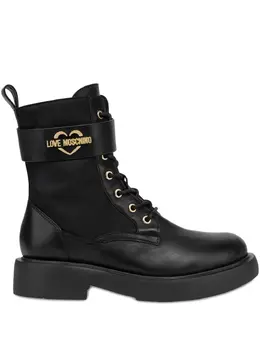 Love Moschino: Чёрные ботинки 