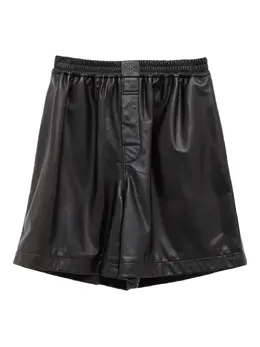 LOEWE: Кожаные шорты 