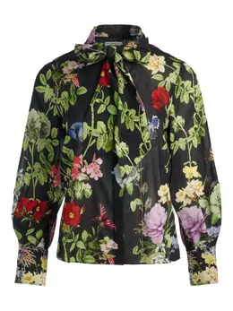 alice + olivia: Рубашка с растительным принтом 