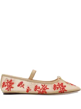 Loeffler Randall: Бежевые балетки 