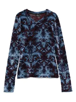 ETRO: Голубой топ 