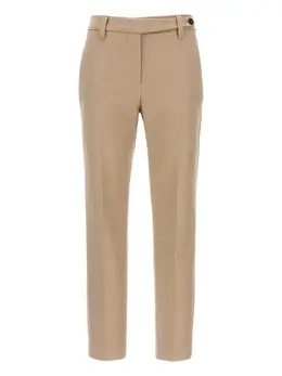 Brunello Cucinelli: Бежевые брюки 