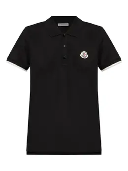 Moncler: Чёрное поло 
