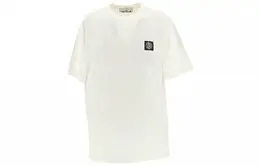 Stone Island: Белая футболка 
